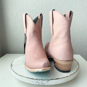 Lane EMMA JANE Womens Cowboy Bootie 10 Western Pink Cowgirl Short Ankle Boots